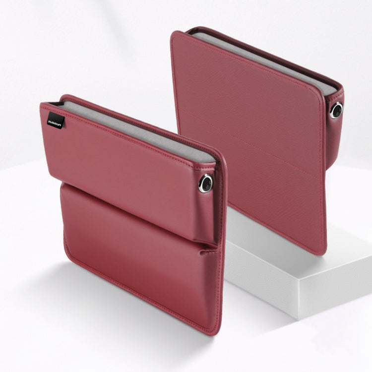SUSISUN 049 Multifunctional Car Seat Slit Storage Box, Color: Wine Red (One Pair) by buy2fix