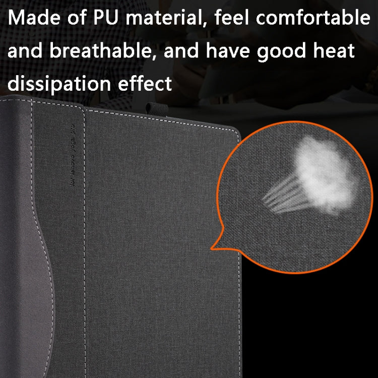 PU Leather Laptop Protective Case For HP Envy X360 15-BP / CN / DR / DS(Black) - Other by buy2fix | Online Shopping UK | buy2fix