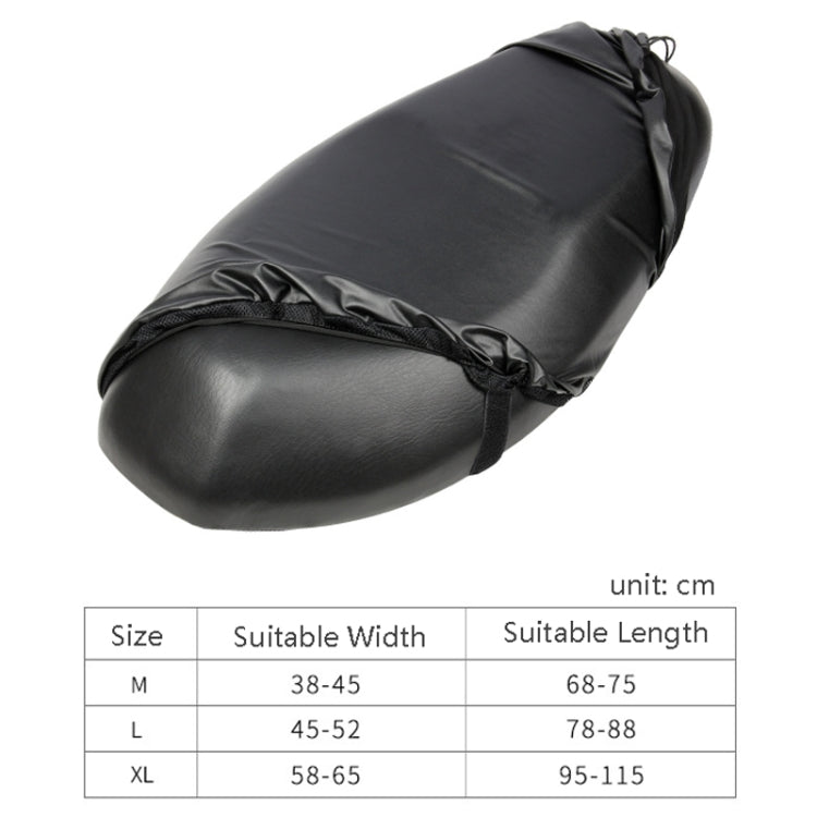MC1004 Motorcycle Sun Protection Dustproof Rain Seat Cover, Specification: L(Black) - Seat Covers by buy2fix | Online Shopping UK | buy2fix