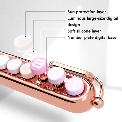 Colorful Car Temporary Parking Number Card, Color: Makeup by buy2fix