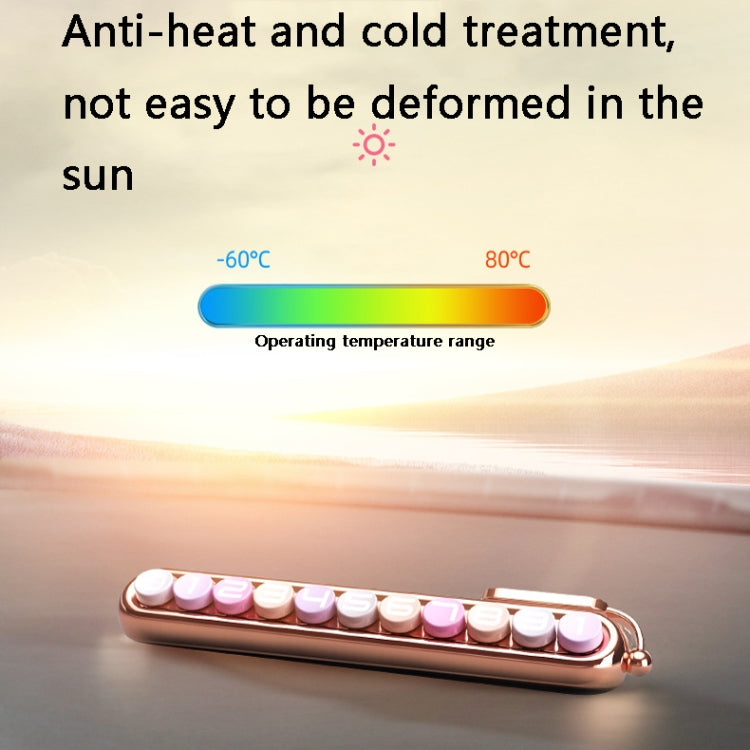 Colorful Car Temporary Parking Number Card, Color: Makeup by buy2fix