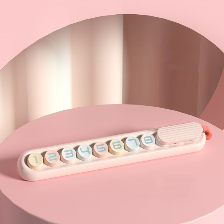 Colorful Car Temporary Parking Number Card, Color: Cherry Pink (Colorful) by buy2fix