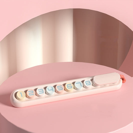 Colorful Car Temporary Parking Number Card, Color: Cherry Pink (Colorful) by buy2fix