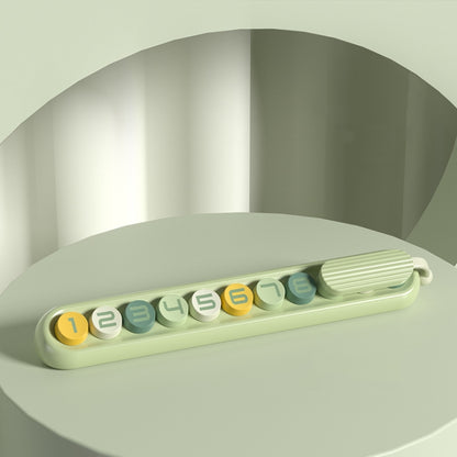 Colorful Car Temporary Parking Number Card, Color: Avocado (Colorful) by buy2fix