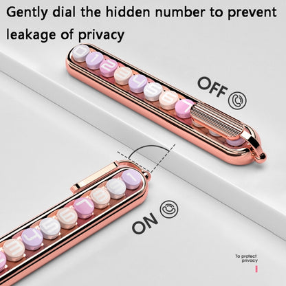 Colorful Car Temporary Parking Number Card, Color: Cherry Pink (Solid Color) by buy2fix