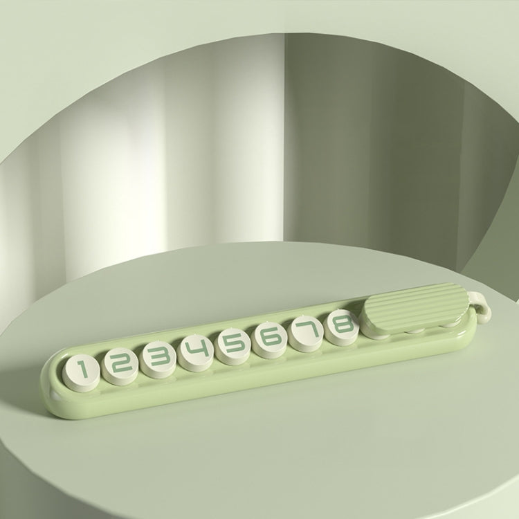 Colorful Car Temporary Parking Number Card, Color: Avocado (Solid Color) by buy2fix