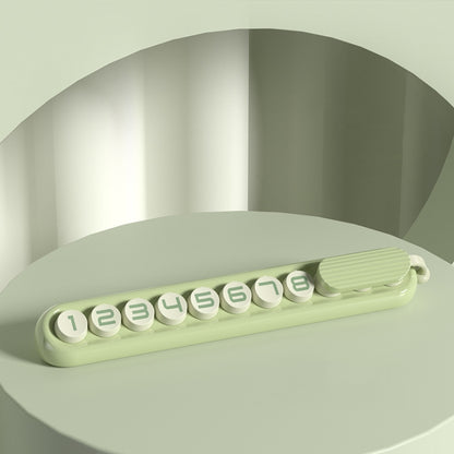 Colorful Car Temporary Parking Number Card, Color: Avocado (Solid Color) by buy2fix