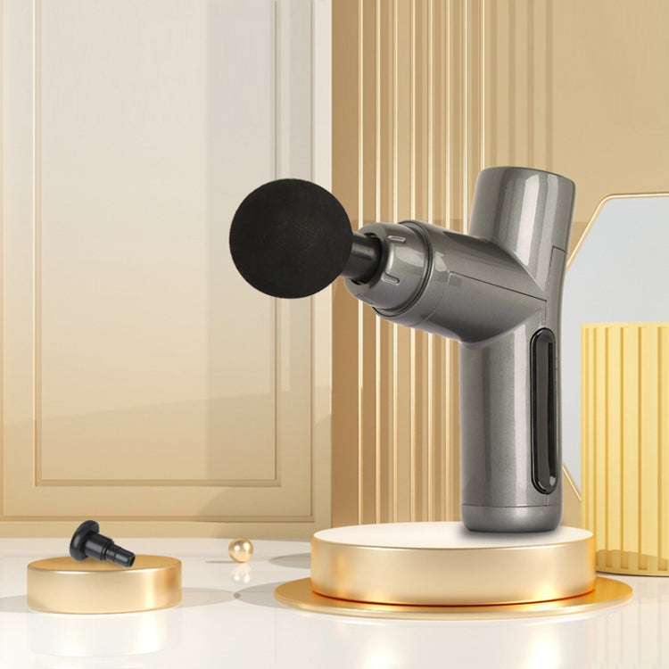 JM-09 Brushless Mini Massage Vibration Fascia Gun(Grey) by buy2fix