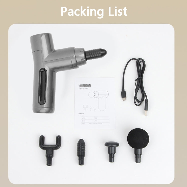 JM-09 Brushless Mini Massage Vibration Fascia Gun(Grey) by buy2fix