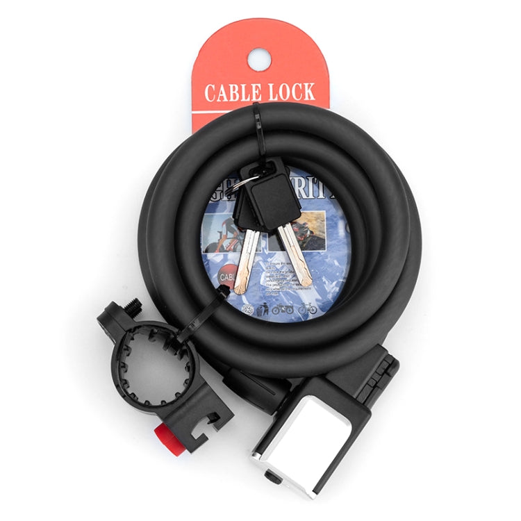 BG-0518 Mountain Bike Portable Anti-Theft Bold Cable Lock, Length: 1.5m With Lock Frame by buy2fix