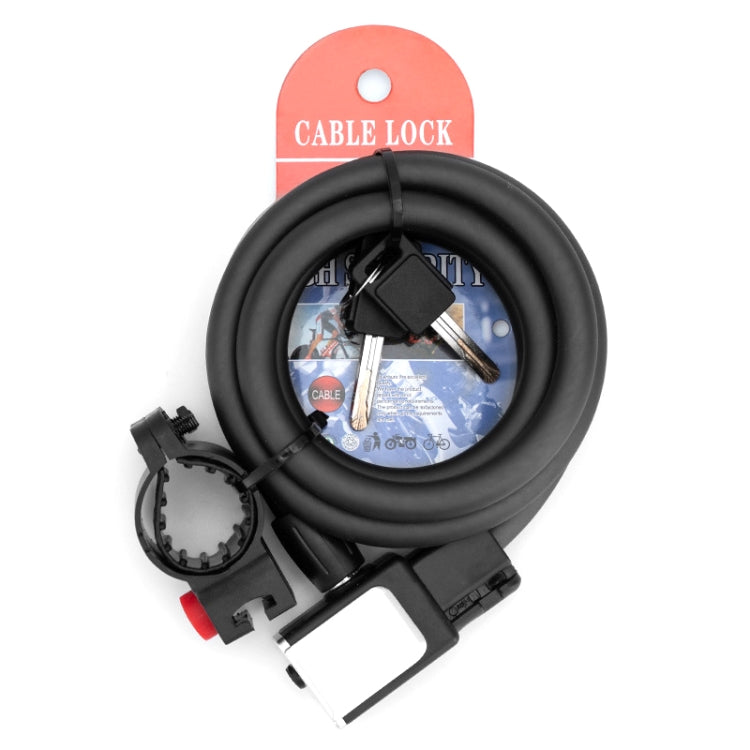 BG-0518 Mountain Bike Portable Anti-Theft Bold Cable Lock, Length: 1.8m With Lock Frame by buy2fix