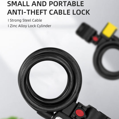 BG-0518 Mountain Bike Portable Anti-Theft Bold Cable Lock, Length: 1.8m With Lock Frame by buy2fix