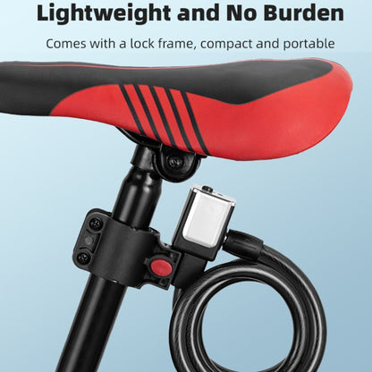 BG-0518 Mountain Bike Portable Anti-Theft Bold Cable Lock, Length: 1.8m With Lock Frame by buy2fix