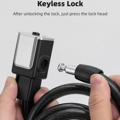 BG-0518 Mountain Bike Portable Anti-Theft Bold Cable Lock, Length: 1.8m With Lock Frame by buy2fix