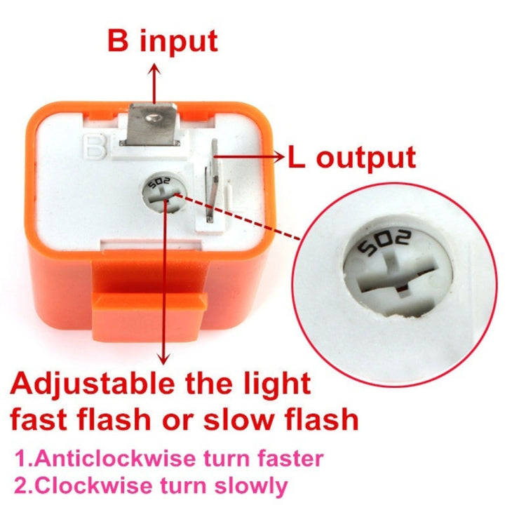 Motorcycle LED Turn Signal Relay(Fresh Orange) - Turn Signal by buy2fix | Online Shopping UK | buy2fix