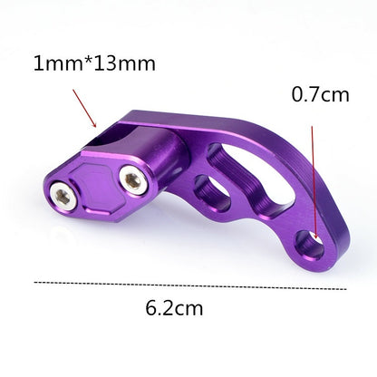 2 PCS Motorcycle Modification Accessories Universal Brake Hose Clamp(Purple) - Motorbike Brakes by buy2fix | Online Shopping UK | buy2fix