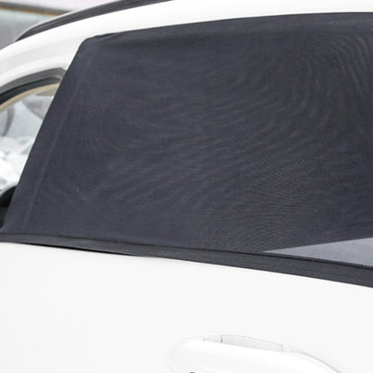 1 Pair Mesh Linen Car Adhesive Curtain Sunshade(Rear Window) - Window Foils & Solar Protection by buy2fix | Online Shopping UK | buy2fix