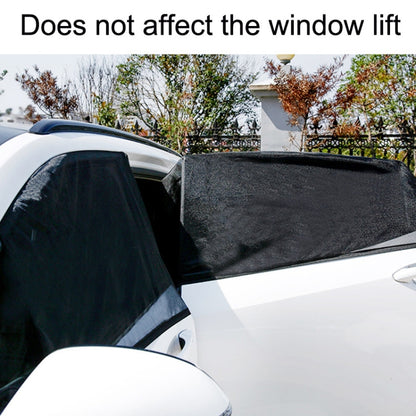 1 Pair Mesh Linen Car Adhesive Curtain Sunshade(Front Window) - Window Foils & Solar Protection by buy2fix | Online Shopping UK | buy2fix