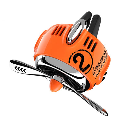 Car Air Conditioner Air Outlet Aromatherapy Small Fan(Orange) - Air Freshener by buy2fix | Online Shopping UK | buy2fix