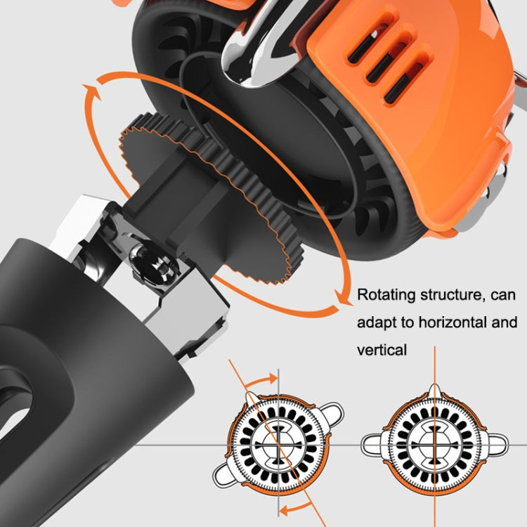 Car Air Conditioner Air Outlet Aromatherapy Small Fan(Orange) - Air Freshener by buy2fix | Online Shopping UK | buy2fix