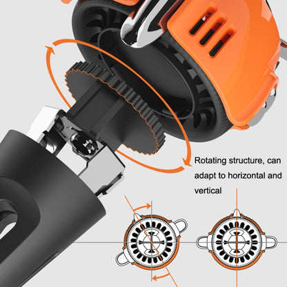 Car Air Conditioner Air Outlet Aromatherapy Small Fan(Orange) - Air Freshener by buy2fix | Online Shopping UK | buy2fix
