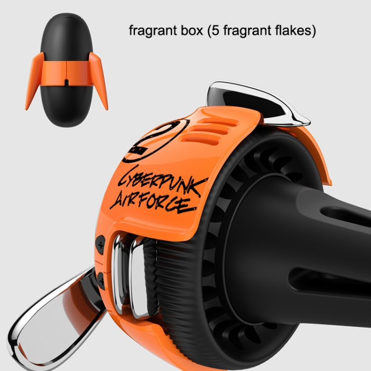 Car Air Conditioner Air Outlet Aromatherapy Small Fan(Orange) - Air Freshener by buy2fix | Online Shopping UK | buy2fix