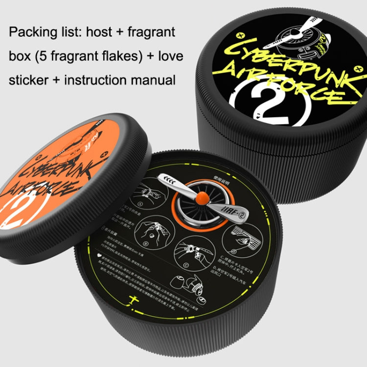 Car Air Conditioner Air Outlet Aromatherapy Small Fan(Orange) - Air Freshener by buy2fix | Online Shopping UK | buy2fix