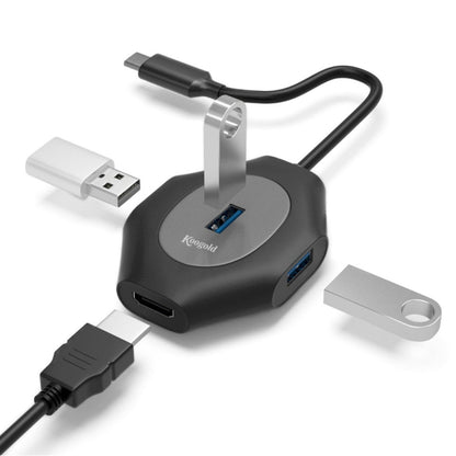 2 PCS PD Fast Charging Multi-Port USB Docking Station, Number of interfaces: USB3.0 to USB5V+1xUSB3.0+3xUSB2.0 by buy2fix