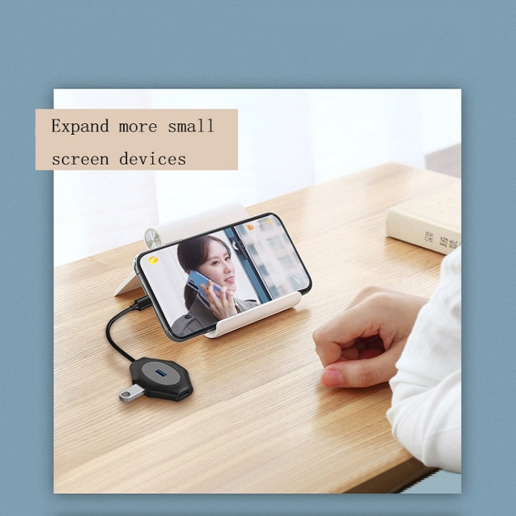 2 PCS PD Fast Charging Multi-Port USB Docking Station, Number of interfaces: USB3.0 to USB5V+1xUSB3.0+3xUSB2.0 by buy2fix