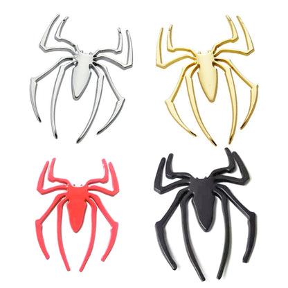 10 PCS Metal Three-Dimensional Spider Car Sticker, Color Random Delivery by buy2fix
