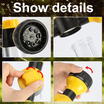 8 in 1 Car Wash Foam Pot Water Sprinkler(Green) - Car washing supplies by buy2fix | Online Shopping UK | buy2fix