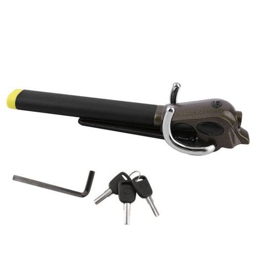 Car Steering Wheel Anti-Theft Lock((Black Gold)) by buy2fix
