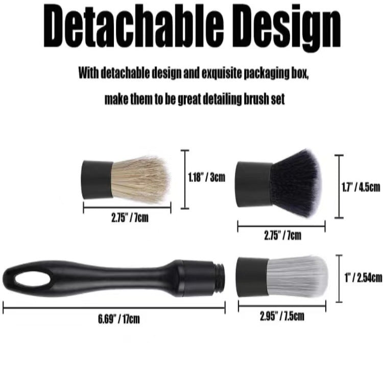 3 PCS / Set Car Interior Air Conditioning Cleaning Nylon Brush - Car washing supplies by buy2fix | Online Shopping UK | buy2fix