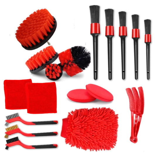 18 PCS / Set Car Wash Cleaning Brush Waterproof Car Wash Gloves - Car washing supplies by buy2fix | Online Shopping UK | buy2fix