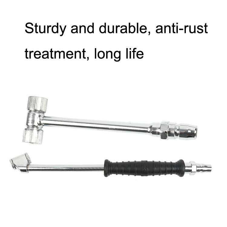 Car Tire Double-Ended Air Nozzle, Specification: Straight Handle - Other Tools by buy2fix | Online Shopping UK | buy2fix