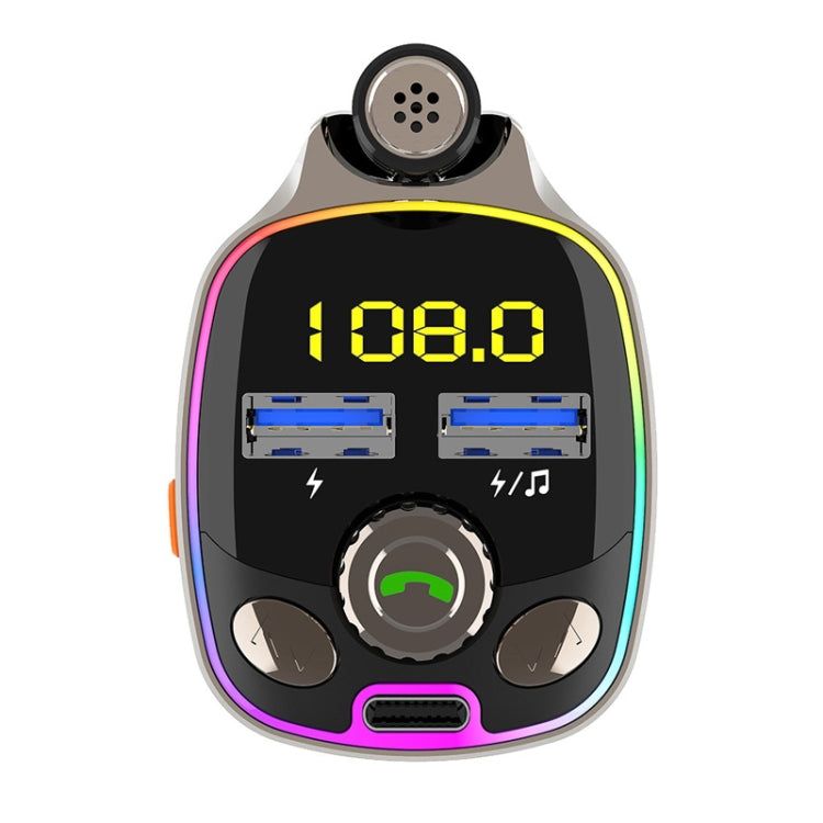 BC08 Car MP3 Bluetooth FM Transmitter With Ambient Light - Bluetooth Car Kits by buy2fix | Online Shopping UK | buy2fix