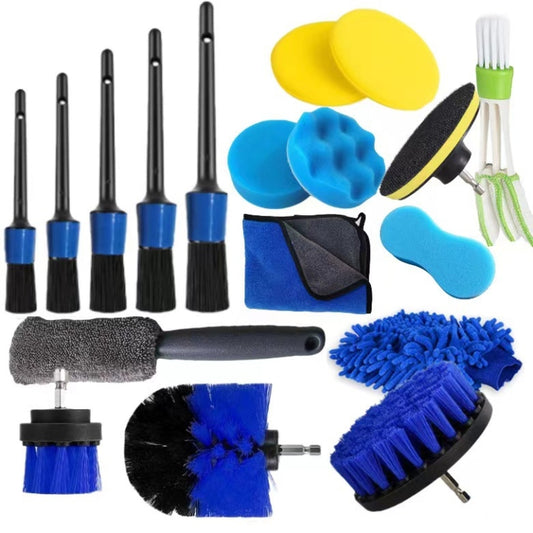 18 PCS / Set Multi-Function Cleaning Electric Drill Brush - Car washing supplies by buy2fix | Online Shopping UK | buy2fix