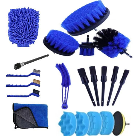 21 PCS / Set  A Outlet Slit Cleaning Brush Drilling Brush - Car washing supplies by buy2fix | Online Shopping UK | buy2fix