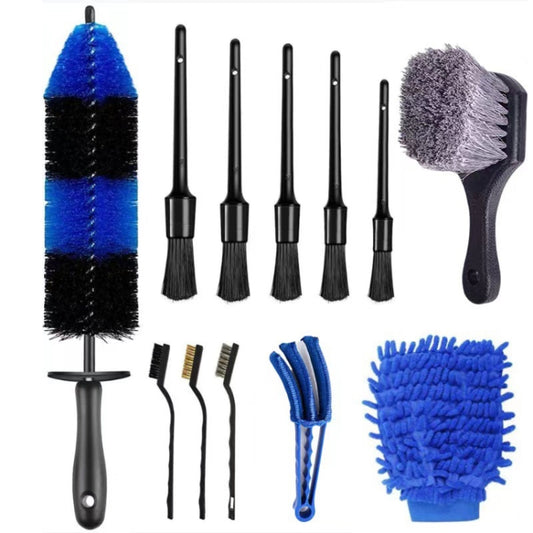 12 PCS / Set Car Tire Slight Cleaning Brush( A) - Car washing supplies by buy2fix | Online Shopping UK | buy2fix