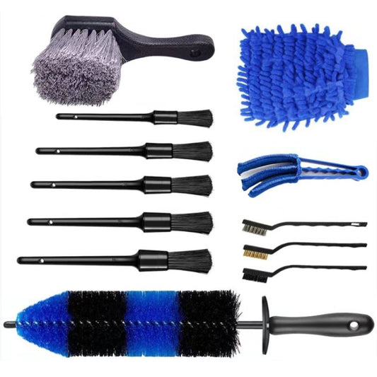 12 PCS / Set Car Tire Slight Cleaning Brush( A) - Car washing supplies by buy2fix | Online Shopping UK | buy2fix