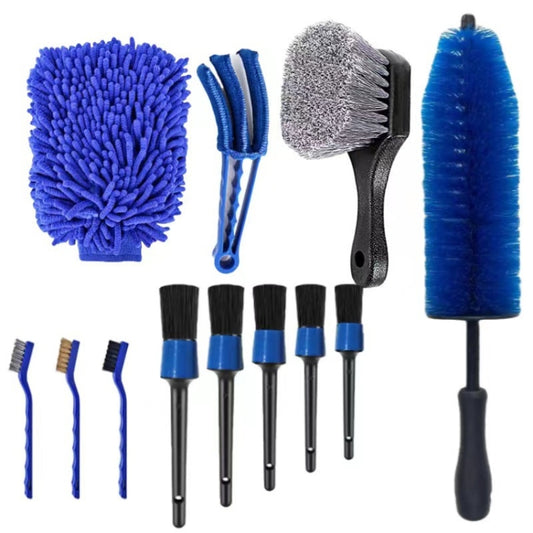 12 PCS / Set Car Tire Slight Cleaning Brush(B) - Car washing supplies by buy2fix | Online Shopping UK | buy2fix