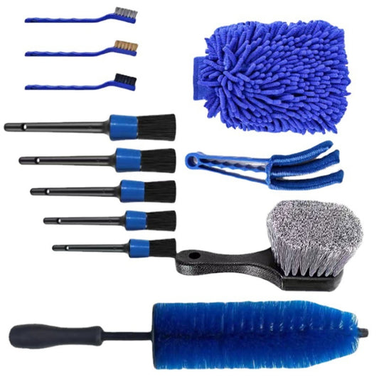 12 PCS / Set Car Tire Slight Cleaning Brush(B) - Car washing supplies by buy2fix | Online Shopping UK | buy2fix