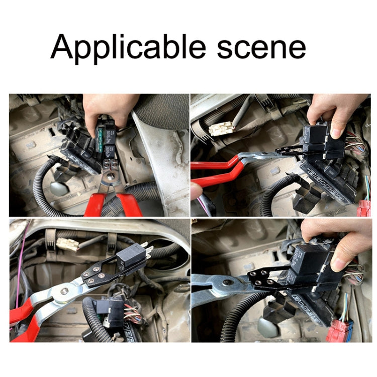 2 PCS Automotive Relay Extraction Pliers(Red) - Hand Tool Sets by buy2fix | Online Shopping UK | buy2fix