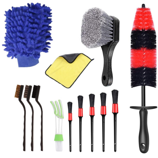 13 PCS / Set Double-Sided Towel Car Wash Gloves - Car washing supplies by buy2fix | Online Shopping UK | buy2fix