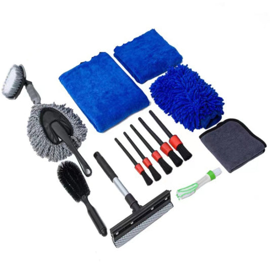 14 PCS / Set Car Wash Gloves Double-Sided Wiper Towel - Car washing supplies by buy2fix | Online Shopping UK | buy2fix