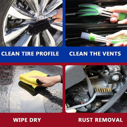 14 PCS / Set Car Wash Gloves Double-Sided Wiper Towel - Car washing supplies by buy2fix | Online Shopping UK | buy2fix