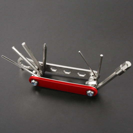 Bicycle 12 In 1 Portable Repair Tool(Red) - Maintenance tools by buy2fix | Online Shopping UK | buy2fix