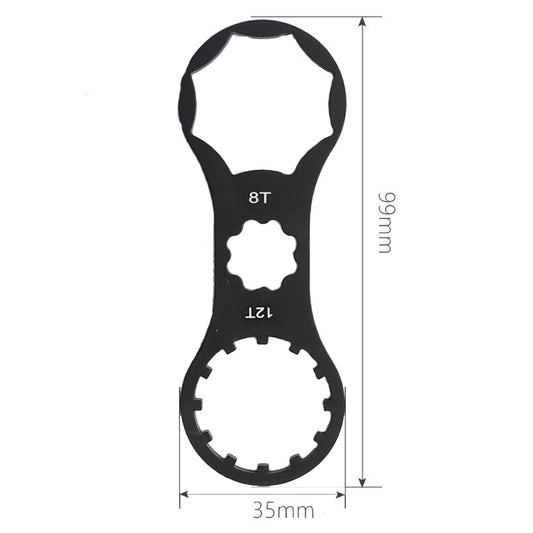 Bike Aluminum Alloy Shock Absorber Disassembly Repair Tool(Black) - Maintenance tools by buy2fix | Online Shopping UK | buy2fix