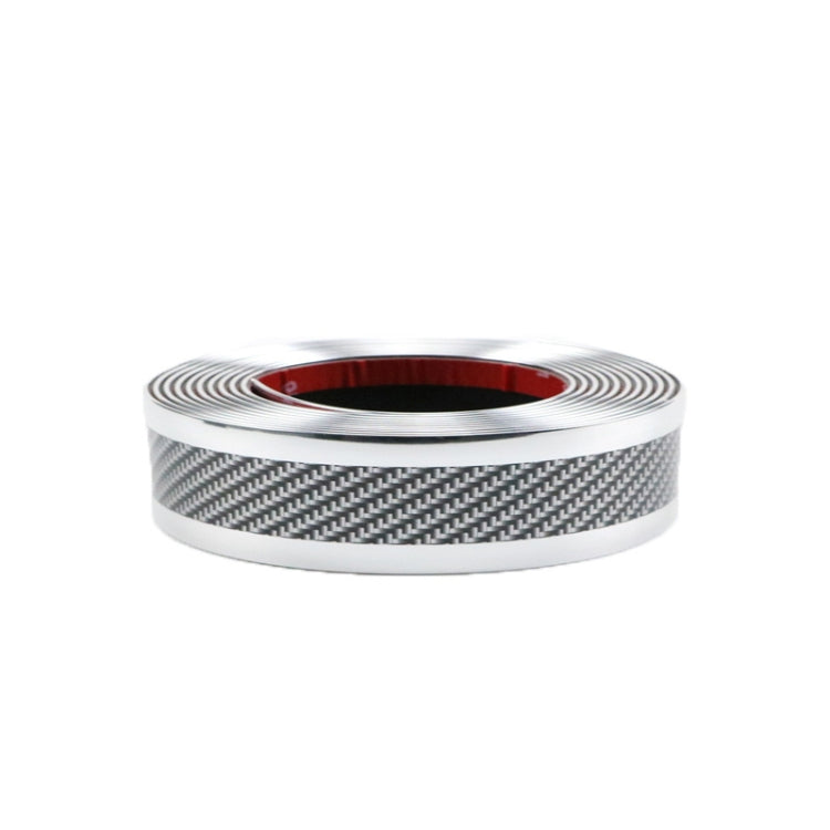 1m Car Bumper Anti-Collision Strip, Color: Two-color Silver 3cm by buy2fix