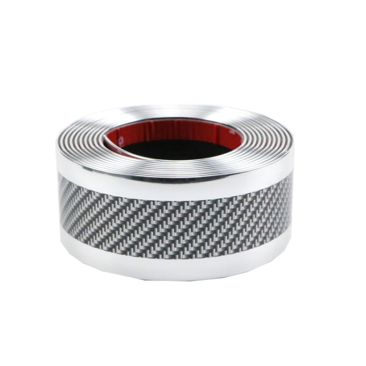 1m Car Bumper Anti-Collision Strip, Color: Two-color Silver 5cm by buy2fix